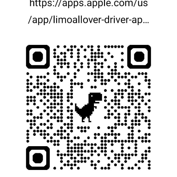 QR code to download the LimoAllOver Driver app on the App Store