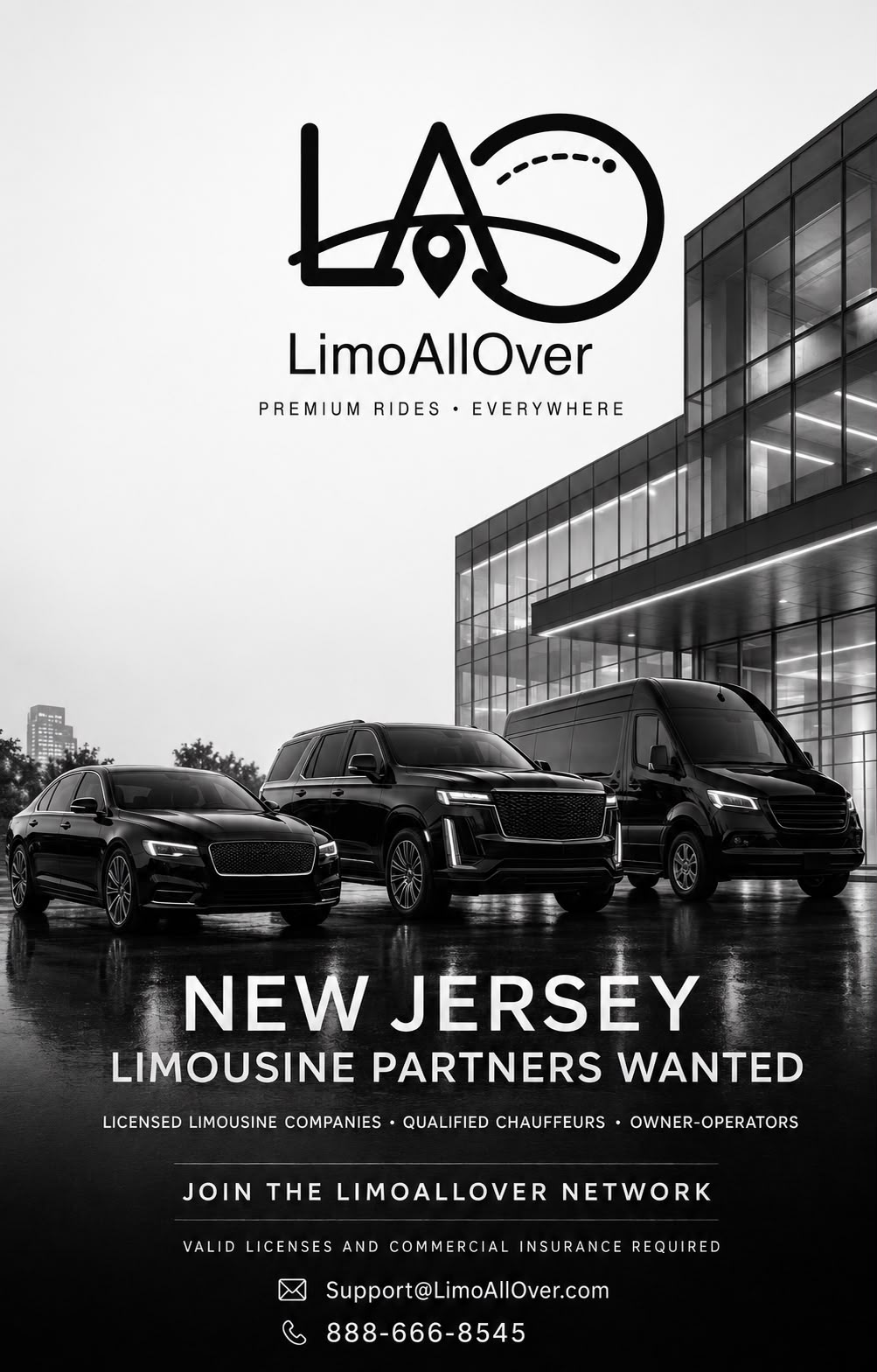 LimoAllOver — New Jersey limousine partners wanted